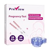 Preview Schwangerschaftstest Ultra Frühe Erkennung, Ergebnisse 6 Tage Früher, 25 Tests Mit 25 Urinbechern