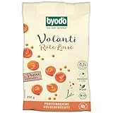 BIO-Volanti aus roten Linsen von Byodo im 250g-Pack - Vegane & vegetarische Pasta, protein- & ballaststoffreich, glutenfrei, nussiges Aroma, schnell kochend, traditionell italienisch