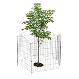 Dekorativer Gartenzaun, 5PCS Garten Zäune, Gitterzaun Set Oberbogen Zaun für Hof, Outdoor, Garten 71cm (H) x100cm (L)
