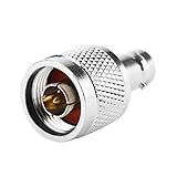 LUCKDANO 2 Stück Typ-N-Stecker auf BNC-Buchse, HF-Stecker-Koaxial-Adapter – Langlebig Vergoldet für Zuverlässige Leistung – Ideal für HF-Tests und Verbindungen