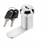 1 Schrankschloß Hebelschloß 30 mm Universalzylinder Möbelschloß Briefkastenschloß Durchmesser 19 mm