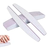 Kafeiya 10 Stück Professionelle Nagelfeile, 100/180 Grit, Nagelfeilen für Gelnägel, Doppelseitige Feilen, Waschbar, für Nagelstudios DIY Nail Art Zuhause (Grau)