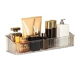 Badezimmerregal Transparentes Duschregal, selbstklebende Duschablagen aus Kunststoff, ohne Bohren an der Wand zu montierender Dusch-Organizer for Badezimmeraufbewahrung und Küche Schwebende Regale(Tra