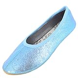 Beck Mädchen Basic Glitzer Gymnastikschuhe, Blau, 27 EU