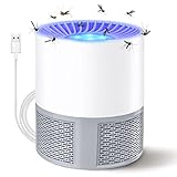 Insektenvernichter, USB Elektrischer Elektrisch Fliegenfalle, Mückenfalle Mückenlampe, Moskito Killer Lampe mit Licht, Fruchtfliegenfalle für küche Innen Außen