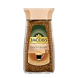 Jacobs löslicher Kaffee, Instant Kaffee, Crema Gold, 200g