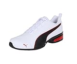 PUMA Unisex Leader VT SL Laufschuhe, Puma White-Puma Black-Flame Scarlet, 43 EU