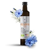 OELESTO® BIO LEINSAMENÖL [250 ml] kaltgepresst - edles reines Leinsamenöl - Dips, Salatdressings - Salatöl - Reich an Omega-3-Fettsäuren - Leinöl Bio