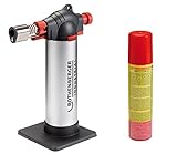 ROTHENBERGER Industrial - Crème Brûlée Gourmetbrenner inkl. 1x Nachfüllgas | Bunsenbrenner | Küchenbrenner | Lötbrenner | 450° Arbeitstemperatur | großer Gastank | 035126E