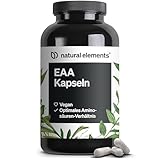 natural elements EAA Kapseln hochdosiert – 300 Kapseln – 8 essenzielle Aminosäuren – vegan, ohne unnötige Zusätze – in Deutschland produziert & laborgeprüft