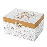 Trousselier - Katze in der Prärie - Musikschmuckdose - Spieluhr - Ideales Kindergeschenk - Musik'Der Frühling' von Vivaldi - Farbe Weiss, Multicolor, large, S50301