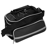 Yardwe Rücksitztasche Mountainbike-gepäckträgertasche Tasche Rack-Tasche Fahrradtasche Fahrrad Aufbewahrungstasche Kofferraum Fahrradträger Frachttasche Gepäckablagen Für Koffer Black