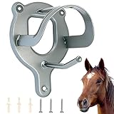 1 Stück Sattelhalter Pferd, Pferde-Zaumzeughalter, Trensenhalter Pferde-Zaumzeug Halter Horse Zubehör, Trensenhalter Pferd Metall, Halterung Zaumzeug, Haken Pferd Tack , Aufhänger für Steckenpferde