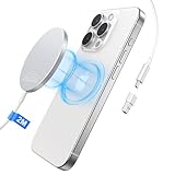 15W Mag-Safe Ladegerät, 2M iPhone Wireless Charger für iPhone 17/16/16e/16 Pro/16 Pro Max/15/15 Plus/14/13/12, AirPods, Induktive Ladestation Phone Kabelloses Ladegerät Induktives Apple Ladegerät