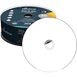 MediaRange BD-R Dual Layer 50GB 6-fache Schreibgeschwindigkeit, vollflächig bedruckbar (Tintenstrahldrucker), 25er Pack, MR510