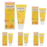 WELEDA Gesichtscreme Baby Calendula, 50ml (Packung mit 5)