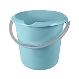 keeeper Eimer mit integrierter Mess-Skala und ergonomischem Griff, 10 l, Mika, Hellblau