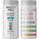 BMUT 50x 7in1 Aquarium Teststreifen Wassertest Teich Fische Wasserqualität