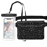 VOSSOT wasserdichte Tasche, wasserdichte Handyhülle Unterwasser, 7.8 Zoll Wasserdichter Beutel Bauchtasche Schutzhülle mit IPX8 Wasserfeste Handytasche für Wassersport, Strand, Schwimmen, Bootfahren