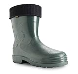 DEMAR leichte Eva Gummistiefel Thermostiefel gefüttert Farmer (44, grün)