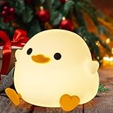 Anywin DoDo Ente Nacht Licht, Silikon Enten Lampe Dimmbares Kinderzimmer Nachtlicht, Wiederaufladbare LED Nachttischlampe mit 20 Minuten Timer Geschenke für Jungen, Mädchen