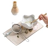 Generisch Besen Set - Traditionelles Set für Zeremonie | Zubehör Für Teezeremonie Mit Dosierlöffel - Für Entspannung Yoga Meditation Massage
