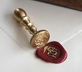 gravurART Mini-Siegel-Stempel Messing für Wachssiegel mit Gravur Motiv Drache