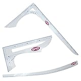 Nähmit - Profi Kurvenlineale Reverswinkel 3er Set Schneiderlineal Taylor Ruler french curve / Schnitterstellung - Schnittmuster