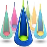 Generisch Schaukel Drinnen Mit Aufblasbaren Kissen, Kinderhängesessel, Nestschaukel, Hängehöhle Für Und Draußen, Indoor Dicke(Blue 1)