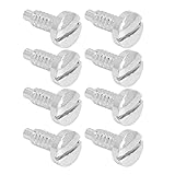 Schrauben für Uhrengehäuse, 8 Stück, 3,3 mm Länge, präzise Konstruktion, 2,0 mm breit, Schrauben für Uhrenreparatur (Silber)