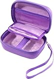 ProCase Digitalkameratasche für 1080P FHD/Kodak Pixpro FZ55/FZ53/FZ45/FZ43, Digitalkamera Fotokamera Tasche für Kinder Tragbare Digital Kamera Tragetasche für Canon IXUS 285/Sony W800 -Lila