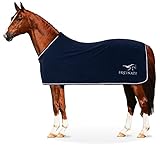 Equinate Abschwitzdecke Springdale aus Polarfleece mit Widerristpolster 165cm Navy