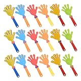 HONITANO 24 Stück Teiliges Bunte Kunststoff Handklatscher Langlebig Geräuschvoll für Sportveranstaltungen Geburtstagsfeiern Partyzubehör Tragbar Cheer Toy Spielspaß