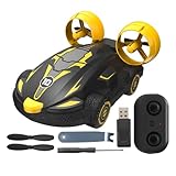 Generico Fernsteuerungsauto, ferngesteuertes Spielzeugauto - Drift Auto RC wasserdicht, Fast Drohne Boat Hovercraft Vehicle Stunts Auto für Jungen, Weihnachten Geburtstag