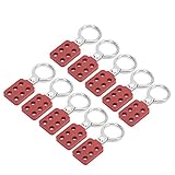 Tagout-Überfalle, Feuerfestes Aluminiumschloss für Chemieanlagen, 10 Stück, 38 Mm, Sicherheitsüberfalle für Elektroarbeiter
