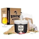 Brew Monkey® Bierbrauset Tripel | Basic Set 5 Liter Bier | 8,2% Vol. | Bier Brauen Set | Männergeschenke | Bier Geschenke für Männer | Geburtstagsgeschenk für Männer | Originelles Weihnachtsgeschenk