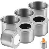 3 Set Bioethanol Brennertopf, Ethanol Brennkammer Set, Ethanol Brenner für Brennkammer, Inkl Glasfaserwolle für Bioethanol, Brennkammer Bioethanol Brennertopf, Universell zu Brennkammer für Tischkamin