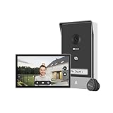 EZVIZ 2K Video Türklingel mit Kamera, Türsprechanlage mit 7' Farb-Touchscreen, Personenerkennung und Zwei-Wege-Audio, Gegensprechanlage mit Türöffner, unterstützt Dualband-WLAN,HP7