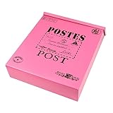 jojofuny Vintage Postbox Aus Für Dekoration 29cm 22cm Lang 6cm Breit Nostalgischem Design Perfekt Als Briefkasten Oder Für Fotos Und Wohnaccessoires