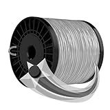 Forever Speed Trimmerfaden 2.4mm*100m,Rasentrimmer Faden Trimmer Schnur,Mähfaden für Rasentrimmer und Freischneider,Schwarz Grau, Stern