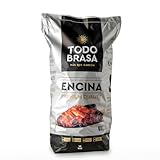 TodoBrasa Holzkohle aus Eiche, umweltfreundlich, aus iberischem Brennholz mit DO, 12 kg Premium-Sack – Spezieller Ofen und Grill, Grill, professionelles Grillen.