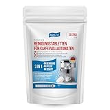 Reinigungstabletten 25 Stück – für alle Marken und Arten von Kaffeevollautomaten und Kaffeemaschinen, z. B. De’Longhi, Philips, Siemens, Saeco, Melitta, Krups, Miele – Markenqualität Made in Germany