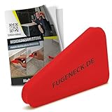 FUGENECK® - Profi Fugenabzieher zum Abziehen von Silikonfugen - Innovatives Design für 3 verschiedene Fugengrößen - Acryl und Silikon Werkzeug aus Deutschland (1 Stück)