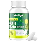 GLP-1 Modulation 750 mg, Hochdosiert zur Appetitzügler und Darmgesundheit, Natürliches GLP-1 mit Synbiotika, Hopfenblütenextrakt und Eriocitrin, Vegan (60 Stück (1er Pack))