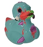 Wild Republic Rubber Duck Zombie, Gummiente, Badewannen-Geschenke für Kinder, Quietscheentchen, Badespielzeug für Babys, Gummiente lustig, Badeente zum Sammeln, 10 cm, 4'