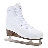 ATTABO OLI Kinder Eiskunstlauf-Schlittschuhe, verstellbar, Weiß – Edelstahl-Figurkufe mit Toe Pick, Micro-Schnalle + Powerstrap + Schnürung, warm gefüttert (5904823085914)