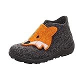 Superfit Happy OCTI Hausschuh, Grau/Orange 4700, 27 EU Weit