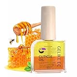 Gelike ec Cuticle Oil Nail: Pflege für Nägel & Nagelhaut Nagelöl für Nagelpflege Mit Bio-Ölen & Vitamin E Vegan Glättet und Stärkt Nährende Nägel 16ml Honig