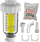 FERDOM FD168 Kesselkondensat-Neutralisator, Nachfüllbar, Mini Größe. Für Alle Brennwertkessel Bis 35 kW. Horizontale Oder Vertikale Armatur Zum Kondensieren Des Rohrs Vom Kessel. Einfacher DIY Job.