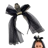 Halloween-Stirnbänder für Frauen | Gothic Grabschmuck mit Schleier – Zubehör Kostüm Horror für Partys, Karneval, Maskenabende